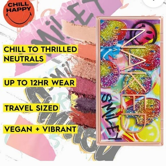 🦋 NIB 🌸 URBAN DECAY HOLIDAY NAKED VEGAN TRAVEL CHILLI EYESHADOW MIRROR PALETTE - Picture 3 of 5